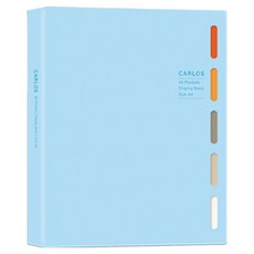 珠友文化 A4 內袋加厚PP資料本, 藍色, 1本