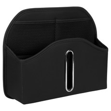 ANTIAN 多功能汽車椅背收納袋, 黑色, 1個