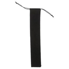 문구담 여름 투명 부채 손잡이 만들기 재료 보관 선물 주머니 23cm, 블랙, 1개