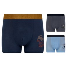 mrkids 男童款Duke人造絲四角褲 3件組