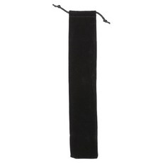 문구담 여름 투명 부채 손잡이 만들기 재료 보관 선물 주머니 35cm, 블랙, 1개