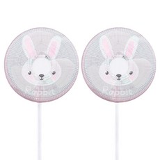 더자카 캐릭터 선풍기 안전망 M, 토끼, 2개
