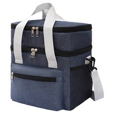 Howsroom 雙層保溫保冷露營軟式保冷袋, 海軍藍, 1個