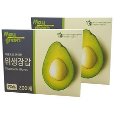 May green 衛生手套, 2個, 200入