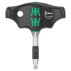Wera T型棘輪螺絲起子 6.35mm 411 A RA 023460, 1個