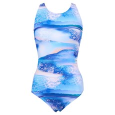 renoma 女士海洋X型美背連身泳衣 RN-LS2F532