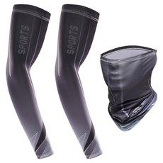 冰絲防曬防風袖套頭套組