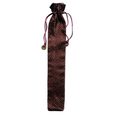 문구담 여름 투명 부채 손잡이 만들기 재료 보관 선물 주머니 35cm, 커피, 1개