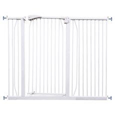 kiwObOri 貓用頂級加高安全門, 1個, 白色