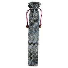 문구담 여름 투명 부채 손잡이 만들기 재료 보관 선물 주머니 35cm, 골든, 1개