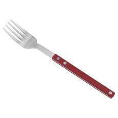 Bogen Brisha 銀色餐叉, 1個, 胭脂紅