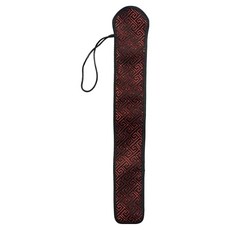 Mungudam 夏季透明扇子手柄製作材料收納禮物袋 23cm, 1個, 酒紅色卍字