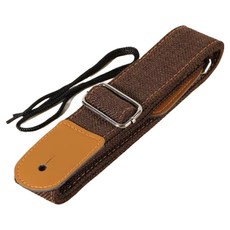 테일스타 심플한 감성적인 우크렐레 스트랩 면 스트랩 커피브라운, 1개