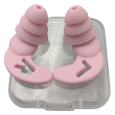 順伊市集 舒適睡眠 柔軟材質 睡眠用耳塞 粉紅色, 2個, 2入