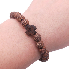 Baide 舒適念珠手鍊, 棕色, 1個