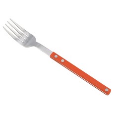 Bogen Brisha 銀色餐叉, 1個, 橘色