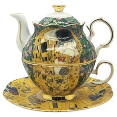 티로직 클림트 키스 골드림 티포원 세트, 옐로우, 1세트