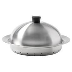 JAJU 不鏽鋼蒸鍋架 + 圓頂鍋蓋組, 1套, 24cm