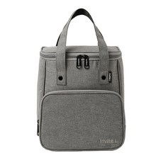 invite.L 加厚鋁箔隔熱保溫袋, 1個, 灰色