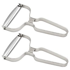 Roy Home 多用途蔬菜高麗菜刨絲器削皮刀, 銀色, 2個