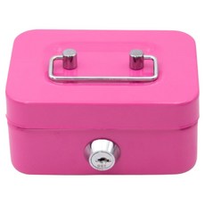 Coresis 金屬迷你保險箱 8.5 x 11.5 x 5 cm, 粉紅色