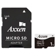 Axxen 超高速 U3 ULTRA 家用攝影機 行車記錄器 記憶體 Micro SD卡 + 轉接卡 套組 MSD53, 1套, 1TB