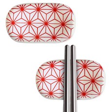 아루아 문양 도자기 젓가락 받침, 스타, 2개