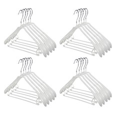 Life 北歐ins 乾濕兩用多功能防滑寬肩衣架20件組, 白色, 1組