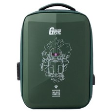 TLCSTORE 卡若特 MOBILE SUIT GUNDAM 鋼彈硬殼後背包 附行李箱拉桿帶 + 密碼鎖 薩克款