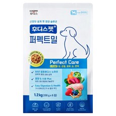 후디스펫 강아지 퍼펙트밀 산양유 기능성 사료, 종합영양제, 1.2kg, 1개 종합영양제, 1.2kg, 1개