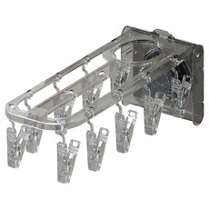 葉子小舖 家用壁掛折疊衣架, 透灰色