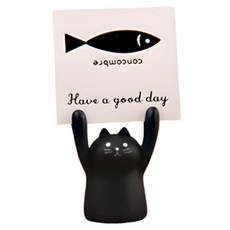 DULU 귀여운 캐릭터 명함꽂이 타입1 검은고양이, 1개