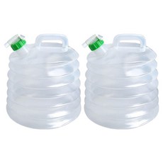 葉子小舖 大容量摺疊水桶, 透明色, 2個