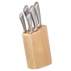 Masterclass 刀具5件 + 木質刀座組, 主廚刀 + 切肉刀 + 麵包刀 + 多用刀 + 削皮刀 + 刀座, 1組