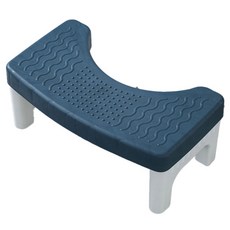 小麥購物 防滑馬桶腳踏凳 L102, 藍色