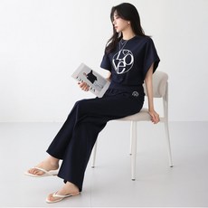 Pippin 女款愛心刺繡翅膀運動上下衣套裝 #96369