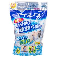 Hakugen Earth 白元 冰爽頸部降溫帶 雙面冷感布套 + 冰結凝膠 2個, 1組