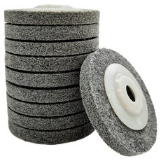 vavelop 不織布除鏽研磨拋光輪 尼龍百潔布碟 100mm, 10個