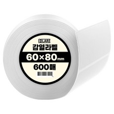 디클레어 바코드프린터용 감열라벨지 600매, 1개 1개