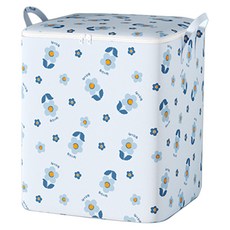 TAILI 太力 花朵巨無霸棉被衣物可折疊收納箱 藍色 180L, 1個, 1入