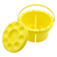 DGRM 鵝黃色圓形水桶調色盤, 黃色