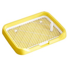 MrChuchu 狗狗高級可拆卸立柱網格便盆, 1個, 黃色