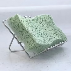 固迪派 不鏽鋼瀝水廚房菜瓜布架, 銀色, 1個