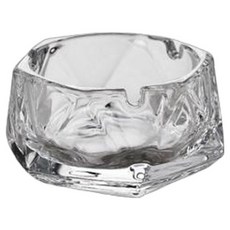 셀리빙 럭셔리 크리스탈 유리 재떨이 4.5 x 8.5 cm, 투명, 1개