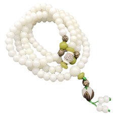 Living Pocket 佛教蓮花佛珠 7 x 9 mm 108p, 1個, 混色