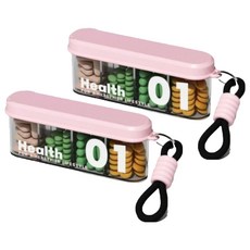 Living Pocket 攜帶用旅行藥盒 粉紅色, 2個