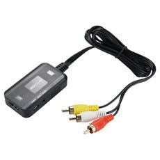 코우볼센 컴포지트 RCA 3선 3RCA AV to HDMI 컨버터 변환기, 1개