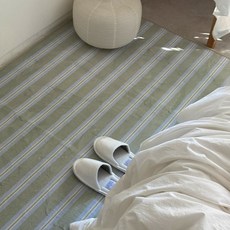 maisonderoomroom Bimble 條紋地毯, 卡其