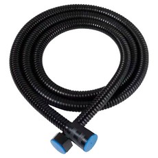 小麥購物 不鏽鋼淋浴加密軟管, 黑色, 200cm