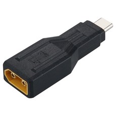 컴스 XT60 변환 젠더 C타입 Male SC100 100W, 1개